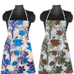 Nicasa Kitchen Apron- Waterproof /Oil-Proof - Adjustable Aprons with Pockets for Women Men Washable - Pack of 2 (color As per availibility)