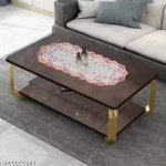 Krishna E Heart shape Soft Leather Table Runner for Patios Family Dinner Office Kitchen Table (Multy)