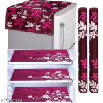 Nicasa HD Premium Fridge Cover with 3 pec Mats and 2 pec handle