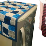 Fridge Cover With Utility Pockets and Apron with Utility Pocket 100% Cotton