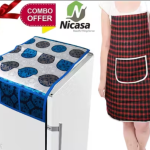 Classy Stylish Fridge Top Cover & Apron (Pack Of 2)