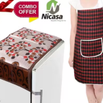 Classy Stylish Fridge Top Cover & Apron (Pack Of 2)