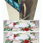 Nicasa HD Premium Quality combo of fridge top, 2 handle cover and 3 Mat -set of 6 pieces