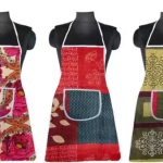 NICASA Kitchen Apron- Waterproof /Oil-Proof - Adjustable Aprons with Pockets for Women Men Washable - Pack of 3 (color As per availibility)