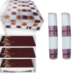 Nicasa HD Premium Quality combo of fridge top, 2 handle cover and 3 mats-set of 6 pieces