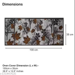 Krishna E premium quality Fabric Fridge Cover With 1 pec of Microwave Oven Cover - Set of 2 Pec