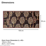 Krishna E premium quality Fabric Fridge Cover With 1 pec of Microwave Oven Cover - Set of 2 Pec