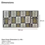 Krishna E premium quality Fabric Fridge Cover With 1 pec of Microwave Oven Cover - Set of 2 Pec