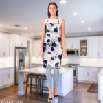 NICASA Kitchen Apron- Waterproof /Oil-Proof - Adjustable Aprons with Pockets for Women Men Washable - Pack of 1 (color As per availibility)