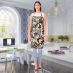 NICASA Kitchen Apron- Waterproof /Oil-Proof - Adjustable Aprons with Pockets for Women Men Washable - Pack of 1 (color As per availibility)