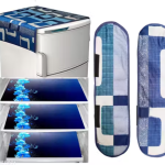 Fridge Cover With 6 Pcs Mat and 2 Handle Cover