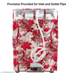 NICASA Waterproof Semi- Automatic Washing Machine Cover (Size : Suitable for 6 kg to 7 kg, Color : Red)