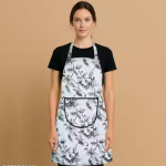 Samridhi Floral print waterproof Ktichen Apron for Women with front pocket, for kitchen, Home , Dusting use.