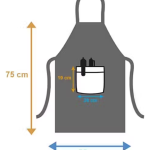 Samridhi Floral print waterproof Ktichen Apron for Women with front pocket, for kitchen, Home , Dusting use.