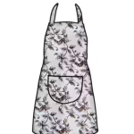Samridhi Floral print waterproof Ktichen Apron for Women with front pocket, for kitchen, Home , Dusting use.