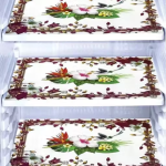 NicasaHD Premium Quality Fridge/ Dining / Drawer / shelf / mat set of 6 pec fridge mats - Set of 6 piece