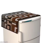 NICASA Combo of Fridge Top Cover, 2 Fridge Handle Covers 3 Fridge Mats