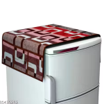 NICASA Combo of Fridge Top Cover, 2 Fridge Handle Covers 3 Fridge Mats