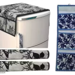 Nicasa HD Premium Quality combo of fridge top with 2 pec handle, 1 pec wallhanging ,set of 4 piece