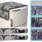 Nicasa HD Premium Quality combo of fridge top with 2 pec handle, 1 pec wallhanging ,set of 4 piece