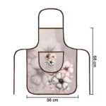 Samridhi Quilted Floral print waterproof Ktichen Apron for Women with front pocket, for kitchen, Home , Dusting use. Pack of 1 Apron