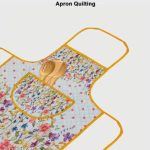 Samridhi Quilted Floral print waterproof Ktichen Apron for Women with front pocket, for kitchen, Home , Dusting use. Pack of 1 Apron