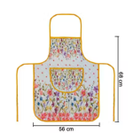Samridhi Quilted Floral print waterproof Ktichen Apron for Women with front pocket, for kitchen, Home , Dusting use. Pack of 1 Apron