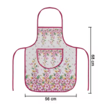 Samridhi Quilted Floral print waterproof Ktichen Apron for Women with front pocket, for kitchen, Home , Dusting use. Pack of 1 Apron