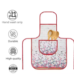 Samridhi Quilted Floral print waterproof Ktichen Apron for Women with front pocket, for kitchen, Home , Dusting use. Pack of 1 Apron
