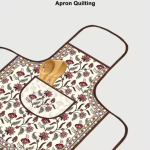 Samridhi Quilted Floral print waterproof Ktichen Apron for Women with front pocket, for kitchen, Home , Dusting use. Pack of 1 Apron