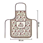 Samridhi Quilted Floral print waterproof Ktichen Apron for Women with front pocket, for kitchen, Home , Dusting use. Pack of 1 Apron