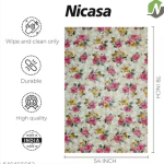 ROVENCE PVC 6 seater Centre Table Cover - SIZE (54 x 78 ) INCHES