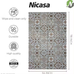 ROVENCE PVC 6 seater Centre Table Cover - SIZE (54 x 78 ) INCHES