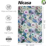 NICASA PVC 4 seater Centre Table Cover - SIZE (36 x 54) INCHES