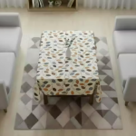 NICASA PVC 4 seater Centre Table Cover - SIZE (36 x 54) INCHES