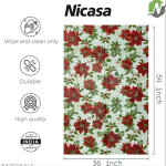 NICASA PVC 4 seater Centre Table Cover - SIZE (36 x 54) INCHES