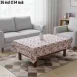 NICASA PVC 4 seater Centre Table Cover - SIZE (36 x 54) INCHES