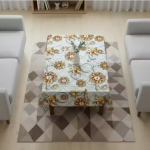 NICASA PVC 4 seater Centre Table Cover - SIZE (36 x 54) INCHES