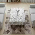 NICASA PVC 4 seater Centre Table Cover - SIZE (36 x 54) INCHES