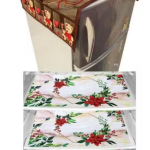 Nicasa HD Premium Quality combo of fridge top, 2 handle cover and 3 Mat -set of 6 pieces
