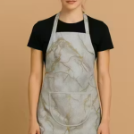 KRISHNA E Kitchen Waterproof Apron with Multipurpose Front Pocket, Cooking Kitchen Aprons for Women Men Chef – Pack of 1