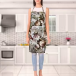 NICASA Kitchen Apron- Waterproof /Oil-Proof - Adjustable Aprons with Pockets for Women Men Washable - Pack of 1 (color As per availibility)