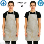 krishna E kitchen waterproof Apron, chef Apron, coloring Apron, for Men and Women - Pack of 2 Aprons