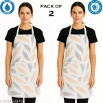 krishna E kitchen waterproof Apron, chef Apron, coloring Apron, for Men and Women - Pack of 2 Aprons