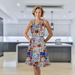 Kitchen Apron - Waterproof / Oil proof - Adjustable Aprons with pockets for Women and Men, Washable - Pack of 1 Aprons (colors as per availabilty)