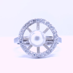Silver Real Pearl Finger Ring | Gift for Women and Girls
