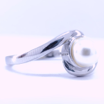 Silver Real Pearl Finger Ring | Gift for Women and Girls