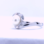 Silver Real Pearl Finger Ring | Gift for Women and Girls