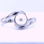 Silver Real Pearl Finger Ring | Gift for Women and Girls