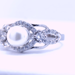 Silver Real Pearl Finger Ring | Gift for Women and Girls